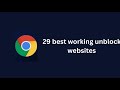 29 Best Working Unblock Websites