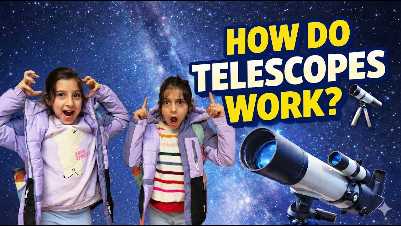 How Do Telescopes Work? 🔭 | See Stars Up Close! (Science for Kids)