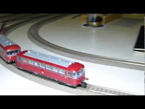 16. Stummi-Treff WN,  18 - Roco Schienenbus BR 798 631-8 mit Beiwagen 998 719-0 und 98 2281