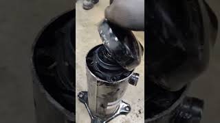 cutting open a scroll compressor what's inside ( part 1 ) | HVAC Work