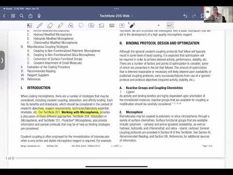 Covalent Coupling Protocol w/ Tech Note 205 - Part 1