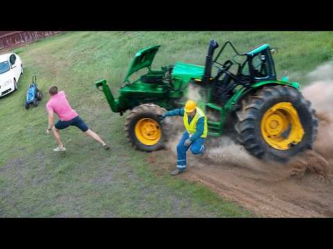 Außer Kontrolle geratene Maschinen auf Kamera festgehalten