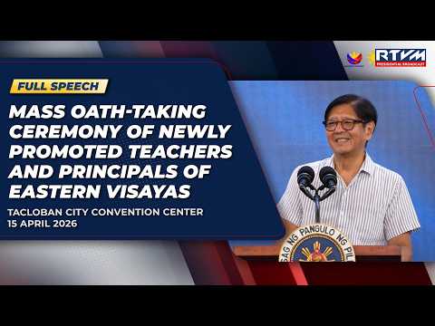 Mass Oath-taking Ceremony of Newly Promoted Teachers and Principals of Eastern Visayas (Speech)