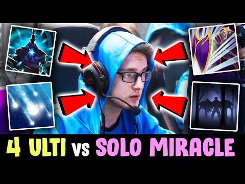 4 ULTIS can't kill SOLO Miracle — so much HATE to Windranger