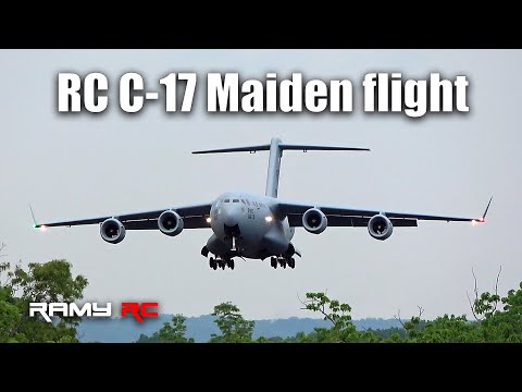 Worlds biggest RC C-17 Globemaster re-maiden flight