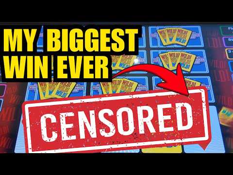 MY BIGGEST WIN EVER - High Limit Double Double Bonus Video Poker