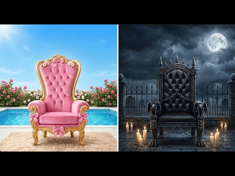 Dark vs Cute Vibes! 💗🖤 Epic PINK vs BLACK Bedroom Makeover