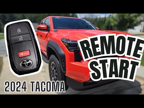 How to Remote Start The 2024+ Toyota Tacoma with the Key Fob!