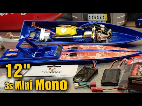 Toy Boat Converted To RC Boat - 3s lipo test - Prop Test
