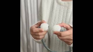 Magnetická spona na závěsy - hnědá