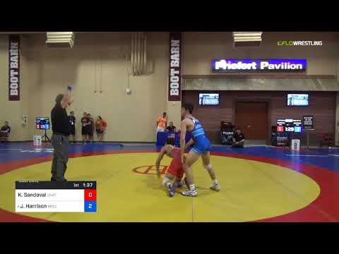 2018 Marine Corps US Open/UWW Junior Greco Roman 55 Rnd Of 16 - King Sandoval (Unat) Vs. Joseph Ha