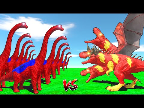 Spiderman Dinosaurs vs Shazam T-Rex Evolution - Brachiosaurus & Triceratops King Of Monsters ??