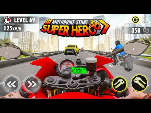 Motorbike Stunt Super Hero 3D Video