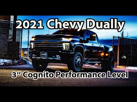 2021 Chevrolet 3500HD Dually on Cognito 3" Level
