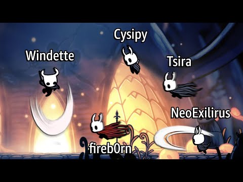 Hollow Knight - Speedrunner vs. 4 Hunters ft. @Windette @neoexilirus @cysipy @tsirakura1684