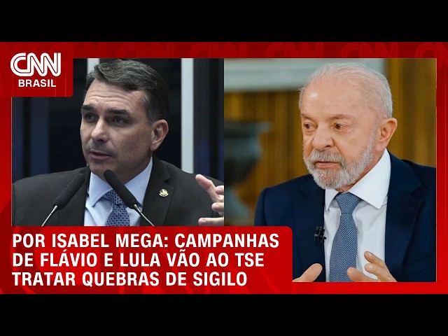 Campanhas de Flávio e Lula vão ao TSE para tratar de quebras de sigilo | BASTIDORES CNN