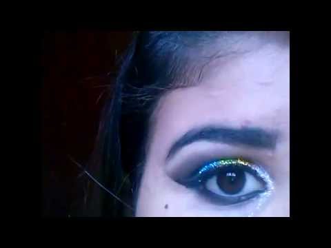 Maquiagem para a Copa com glitter