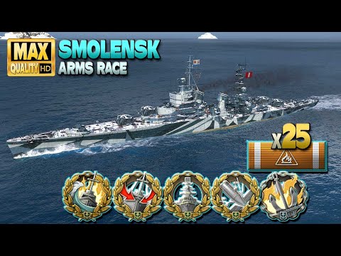 Cruiser Smolensk: Until last seconds in Arms race - World of Warships