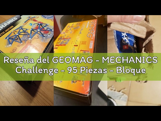 Vídeo relacionado con GEOMAG - MECHANICS Challenge - 95 Piezas - Bloques de Construcción Magnéticos para Niños de 7 años - Juego de Construcciones Magnéticas - Aprende Jugando con la Ciencia - STEM - Fabricado en Suiza