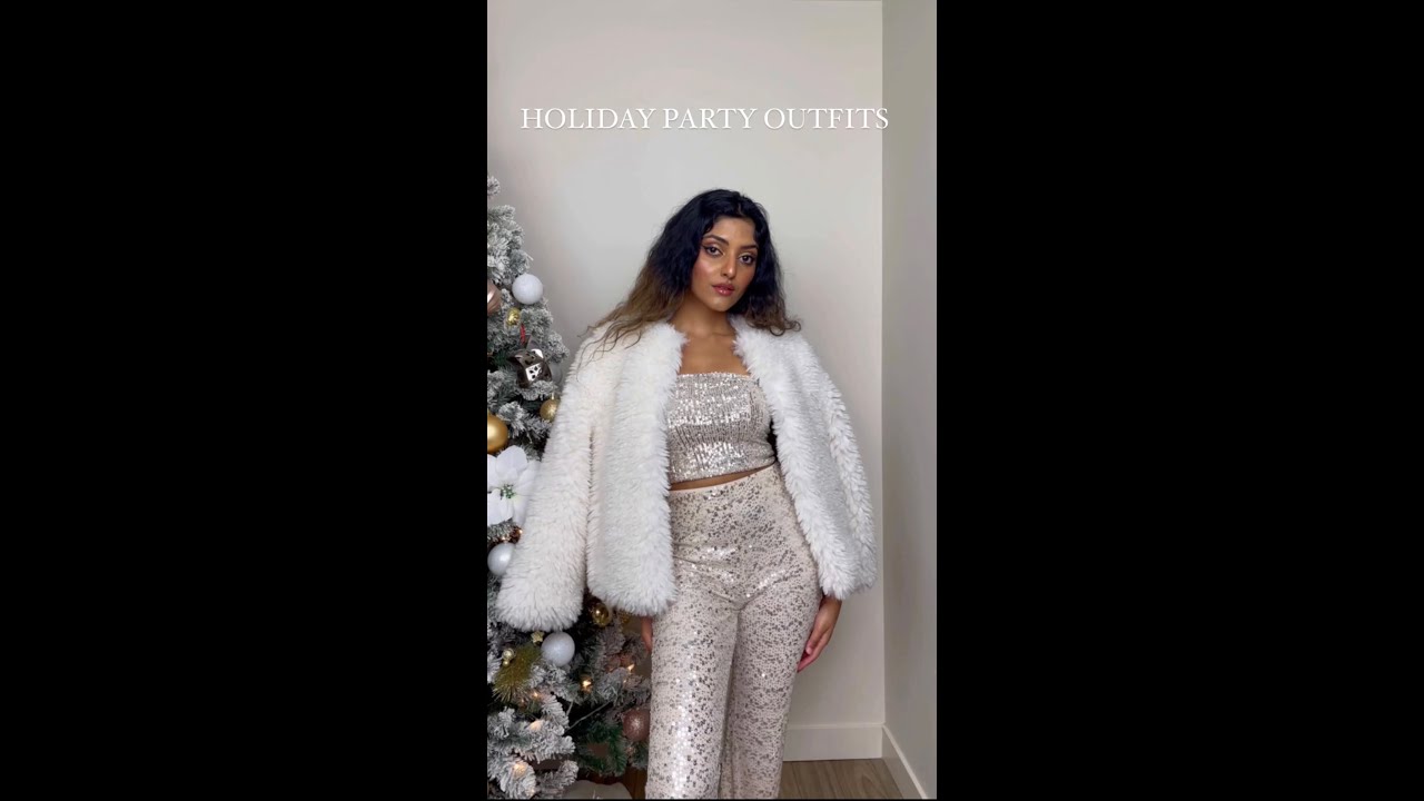 1, 2, 3 or 4 WHICH ONE DO YOU LIKE HOLIDAY PARTY OUTFIT IDEAS!🎄🥂✨ #shorts #blogger #holidayoutfits