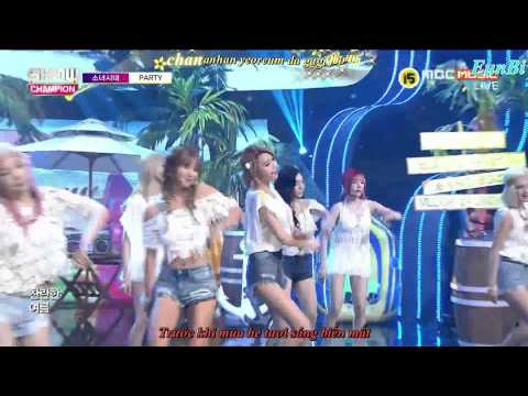 150715 Girls' Generation SNSD PARTY 파티 Show Champion [vietsub]