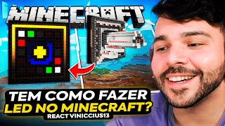 🚨 O PRIMEIRO LED COLORIDO NO MINECRAFT?! MINERVA REAGE AO EM BUSCA DA CASA AUTOMÁTICA #380