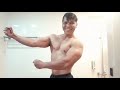 Muscles flexing and posing. 51 yrs old transformation 4th video. Huge triceps. Frank Zane wannabe
