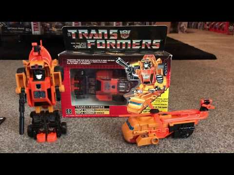 Transformers G1 sandstorm, triple changer, generations, hasbro, takara, Canadian box, 1986, vintage