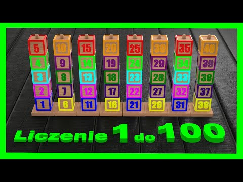Nauka liczenia 1-100 z kolorowymi klockami | CzyWieszJak