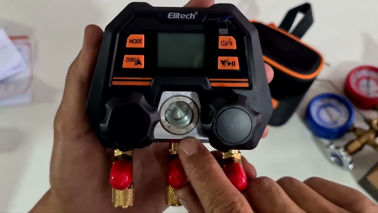 Manifold digital MS100 Elitech detanhes!