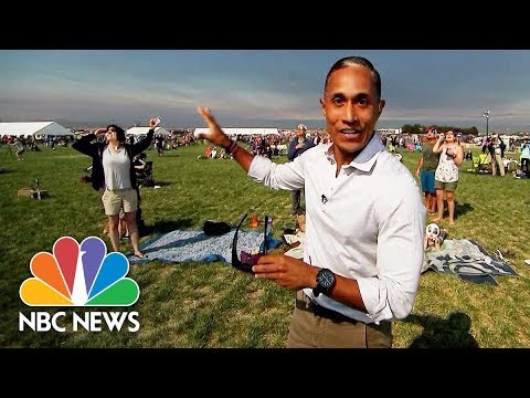 NBC News' Miguel Almaguer Gets Emotional Watching the Solar Eclipse | NBC News