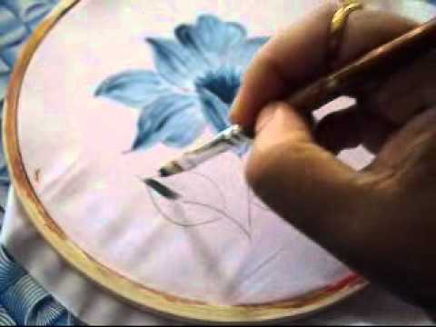 How to apply dry strokes on fabric - tutorial 19