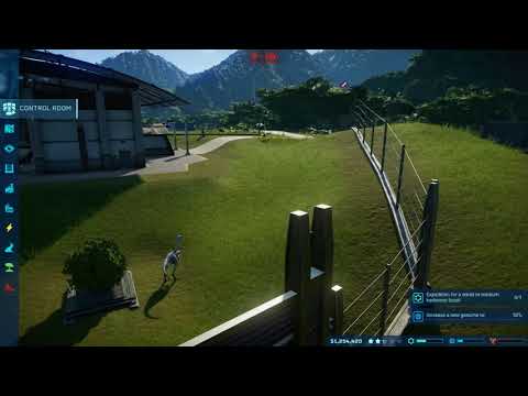Jurassic World Evolution Guests Run Away from Dinosaur
