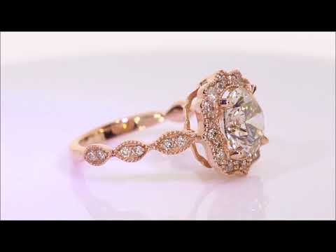 2.43 ctw Diamond Engagement Ring - Round Cut J VS2 | BigDiamondsUSA