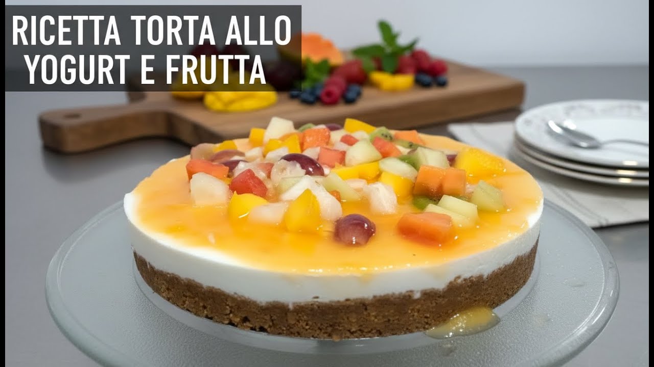 Torta allo yogurt con frutta