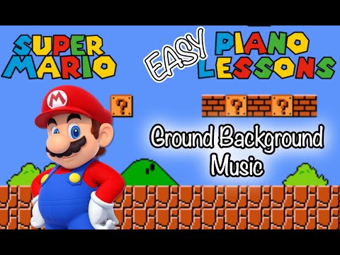 How To Play Super Mario | Easy Piano Tutorial (9) | Ground Background Measures 19-22