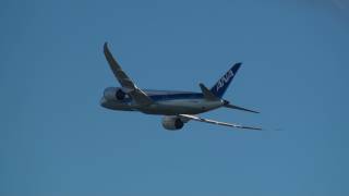 preview picture of video '[3/3]N787EX 787-8 翼を振ってさようなら セントレアを離陸 Dreamliner ROCKING WINGS'