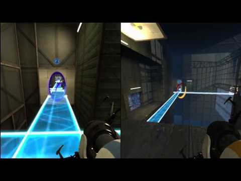 Let's Play Portal 2 - Co-op  - Episode 7 - Rule #1: Never Forget To Goop!