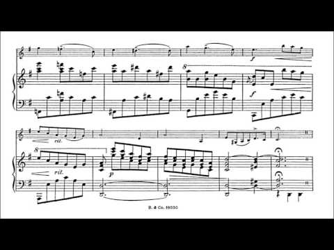 Beer, Leopold J.  Violin Concertino op.47 for violin + piano