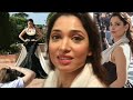 Milky Beauty TAMANNA BHATIA Stylish In Black And White Dress Cannes Red Carpet Looks Video Tamanna