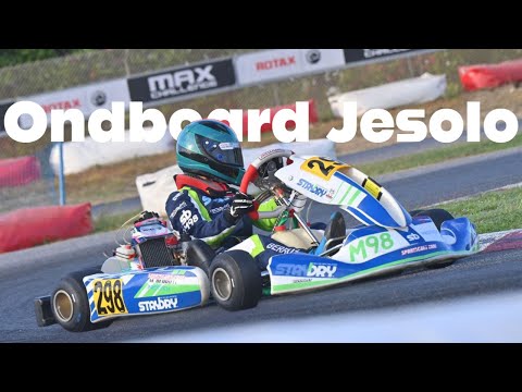 Matteo Berruti alla pista Azzura di Jesolo con un Tony kart con motore Rotax