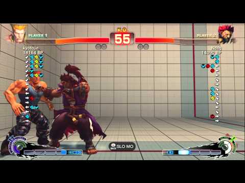 Fujino [Akuma] vs kyotojin [Guile] SSF4 Japanese Online Ranked Matches - TRUE-HD