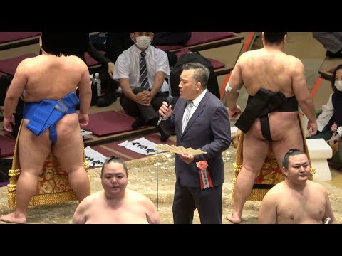 Asofuji's show-stopping sumo jinku performance (for brother Aminishiki)