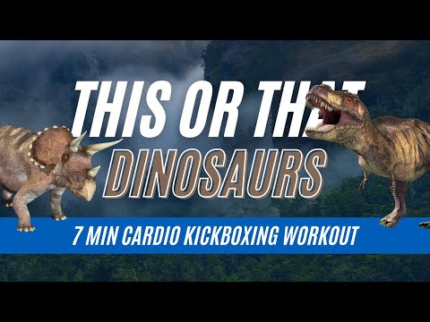 Dinosaur This or That Workout | Would You Rather Cardio Kickboxing Workout | PE Fitness