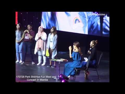 170728 Park ShinHye Fun Meet and Concert in Manila