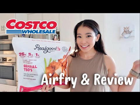 Costco Realgood General Tso's Chicken in Air Fryer! realgood foods|costco frozen food