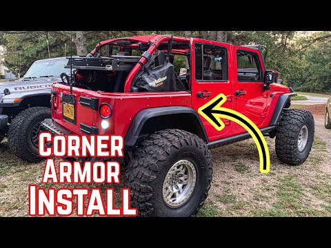 Fixing My Jeeps Body Damage - JKU Corner Armor Install