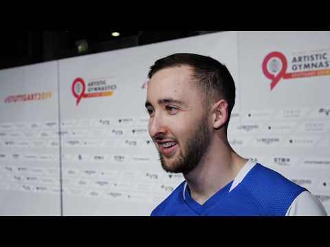 Artem Dolgopyat (ISR) Interview 2019 Worlds Stuttgart - Qualifications