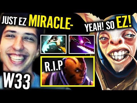 RIP MIRACLE with MEEPO W33 Pro Micro Skill Like a Boss Dota 2