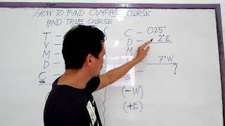 HOW TO FIND COMPASS COURSE AND TRUE COURSE